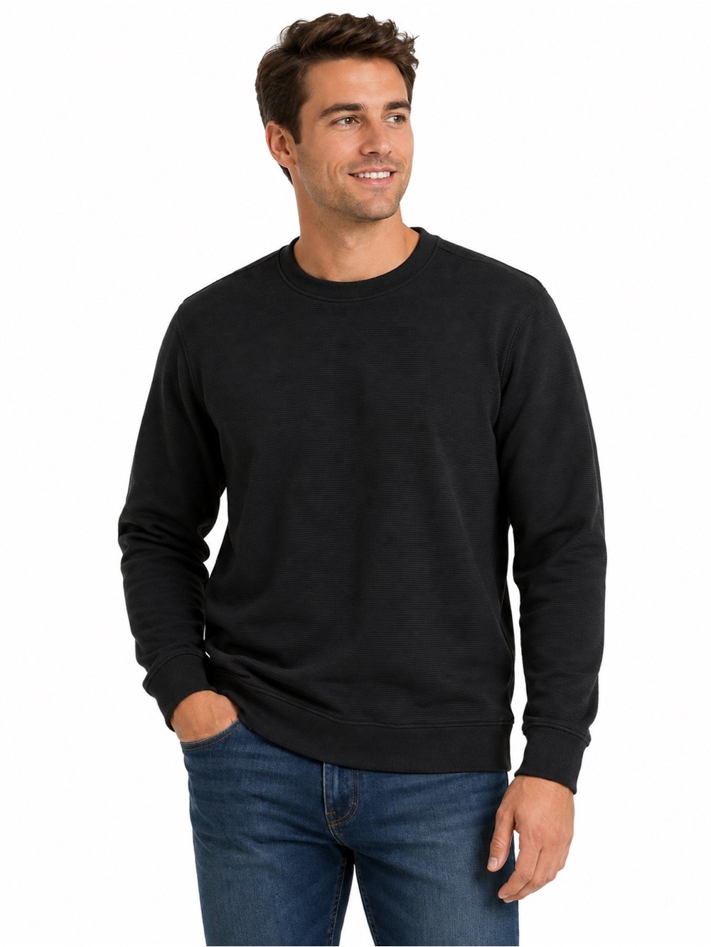 Gerry Weber Men's Black Crewneck Sweater